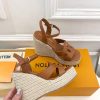 ルイヴィトン 靴 LV サンダル＆エスパドリーユ 2025 新作 レディース靴 lv303387 ブラウン N品 ヴィトン サンダル レディース - 画像 (7)