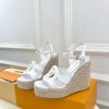 ルイヴィトン 靴 LV サンダル＆エスパドリーユ 2025 新作 レディース靴 lv303388 ホワイト N品 ヴィトン サンダル レディース - 画像 (8)