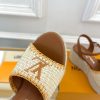 ルイヴィトン 靴 LV サンダル＆エスパドリーユ 2025 新作 レディース靴 lv303390 ブラウン N品 レディース サンダル 人気ブランド - 画像 (5)
