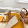 ルイヴィトン 靴 LV サンダル＆エスパドリーユ 2025 新作 レディース靴 lv303390 ブラウン N品 レディース サンダル 人気ブランド - 画像 (4)