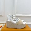 ルイヴィトン 靴 LV サンダル＆エスパドリーユ 2025 新作 レディース靴 lv303392 ホワイト N品 レディース サンダル 人気ブランド - 画像 (9)
