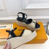 ルイヴィトン 靴 LV サンダル＆エスパドリーユ 2025 新作 レディース靴 lv303393 ブラック N品 レディース サンダル 人気ブランド - 画像 (7)