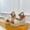 ルイヴィトン 靴 LV サンダル＆エスパドリーユ 2025 新作 レディース靴 lv303394 ブラウン N品 夏 サンダル レディース 歩きやすい - 画像 (8)