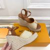 ルイヴィトン 靴 LV サンダル＆エスパドリーユ 2025 新作 レディース靴 lv303394 ブラウン N品 夏 サンダル レディース 歩きやすい - 画像 (7)