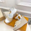 ルイヴィトン 靴 LV サンダル＆エスパドリーユ 2025 新作 レディース靴 lv303396 ホワイト N品 夏 サンダル レディース 歩きやすい - 画像 (6)