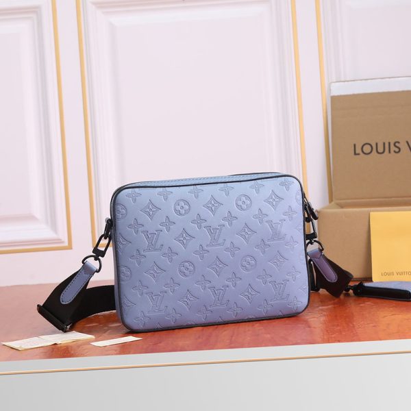 ルイヴィトン モノグラム シャドウ デュオメッセンジャー lv301397 ブルー N品 ルイヴィトン メンズ ショルダーバッグ 人気 - 画像 (8)