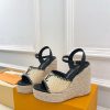 ルイヴィトン 靴 LV サンダル＆エスパドリーユ 2025 新作 レディース靴 lv303397 ブラック N品 夏 サンダル レディース 歩きやすい - 画像 (8)