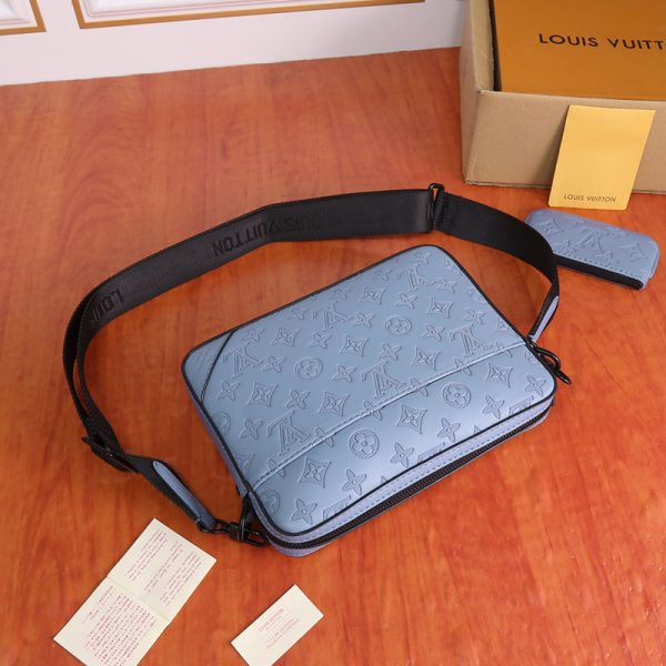 ルイヴィトン モノグラム シャドウ デュオメッセンジャー lv301397 ブルー N品 ルイヴィトン メンズ ショルダーバッグ 人気 - 画像 (7)