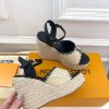 ルイヴィトン 靴 LV サンダル＆エスパドリーユ 2025 新作 レディース靴 lv303397 ブラック N品 夏 サンダル レディース 歩きやすい - 画像 (7)