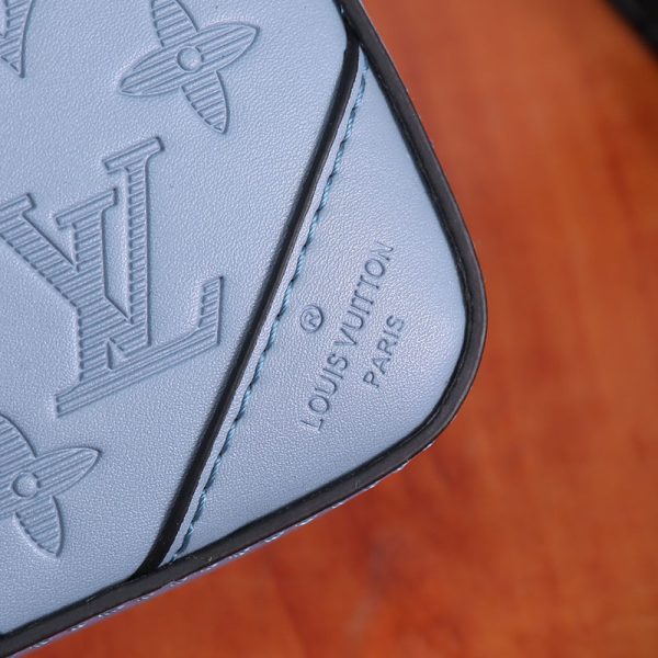 ルイヴィトン モノグラム シャドウ デュオメッセンジャー lv301397 ブルー N品 ルイヴィトン メンズ ショルダーバッグ 人気 - 画像 (3)