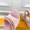 ルイヴィトン 靴 LV サンダル＆エスパドリーユ 2025 新作 レディース靴 lv303398 ピンク N品 夏 サンダル レディース 歩きやすい - 画像 (5)