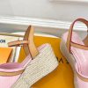 ルイヴィトン 靴 LV サンダル＆エスパドリーユ 2025 新作 レディース靴 lv303398 ピンク N品 夏 サンダル レディース 歩きやすい - 画像 (4)