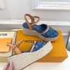 ルイヴィトン 靴 LV サンダル＆エスパドリーユ 2025 新作 レディース靴 lv303399 ブルー N品 夏 サンダル レディース 歩きやすい - 画像 (7)