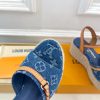 ルイヴィトン 靴 LV サンダル＆エスパドリーユ 2025 新作 レディース靴 lv303399 ブルー N品 夏 サンダル レディース 歩きやすい - 画像 (5)