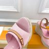 ルイヴィトン 靴 LV サンダル＆エスパドリーユ 2025 新作 レディース靴 lv303401 ピンク N品 レディース サンダルトレンド 2025 - 画像 (5)
