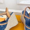 ルイヴィトン 靴 LV サンダル＆エスパドリーユ 2025 新作 レディース靴 lv303402 ブルー N品 レディース サンダルトレンド 2025 - 画像 (3)