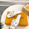 ルイヴィトン 靴 ルイ・ヴィトン x 村上隆コレクション フラットミュール 1AGVW7 ホワイト LV x TM 6AM - 画像 (8)