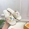 ルイヴィトン 靴 ルイ・ヴィトン x 村上隆コレクション フラットミュール 1AGVW7 ホワイト LV x TM 6AM - 画像 (6)