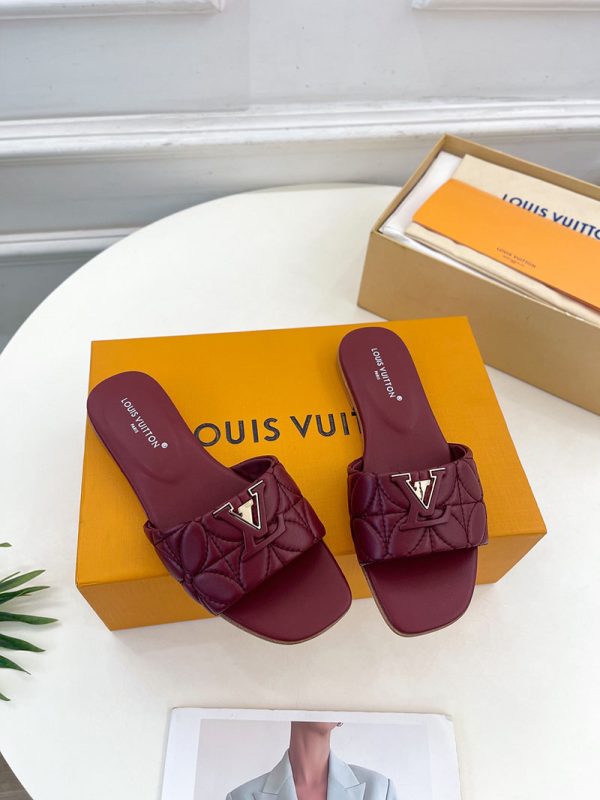 ルイヴィトン 靴 LV マレ ミュール 2025新作 ワインレッド lv303407 N品 ルイヴィトン サンダル レディース 新作 - 画像 (9)