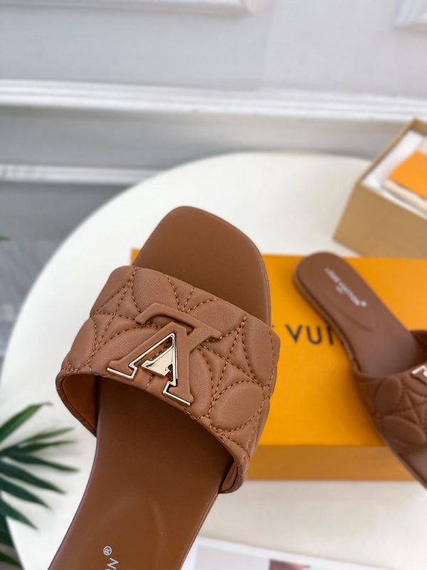 ルイヴィトン 靴 LV マレ ミュール 2025新作 ワインレッド lv303408 N品 ルイヴィトン サンダル レディース 新作 - 画像 (5)