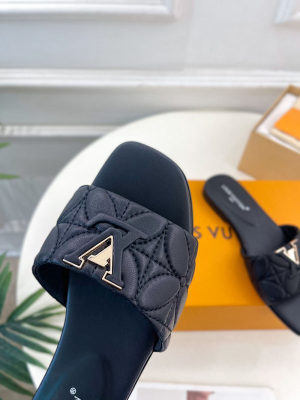 ルイヴィトン 靴 LV マレ ミュール 2025新作 ブラック lv303411 N品 ヴィトン ミュール レディース - 画像 (5)