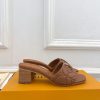 ルイヴィトン 靴 LV マレ ミュール 2025新作 ヒール5cm ブラウン lv303413 N品 ヴィトン ミュール レディース - 画像 (9)