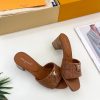 ルイヴィトン 靴 LV マレ ミュール 2025新作 ヒール5cm ブラウン lv303413 N品 ヴィトン ミュール レディース - 画像 (6)