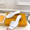 ルイヴィトン 靴 LV マレ ミュール 2025新作 ヒール5cm レディース 1ADCVS ホワイト - 画像 (7)