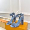ルイヴィトン 靴 LV シルエットサンダル メッシュレザーストラップ スカイブルー lv303422 ルイヴィトン サンダル 新作 2025 - 画像 (8)