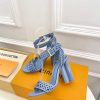 ルイヴィトン 靴 LV シルエットサンダル メッシュレザーストラップ スカイブルー lv303422 ルイヴィトン サンダル 新作 2025 - 画像 (6)