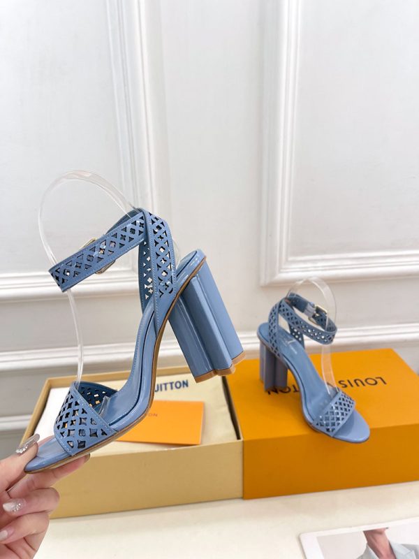 ルイヴィトン 靴 LV シルエットサンダル メッシュレザーストラップ スカイブルー lv303422 ルイヴィトン サンダル 新作 2025 - 画像 (5)