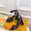 ルイヴィトン 靴 LV シルエットサンダル メッシュレザーストラップ ブラック lv303426 ヴィトン ミュール レディース - 画像 (5)