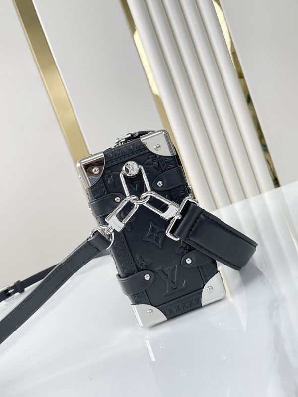 LOUIS VUITTON ハンドバッグ モノグラム カーフレザー サイドトランク M21709 2way ブラック 黒 超N品 - 画像 (6)