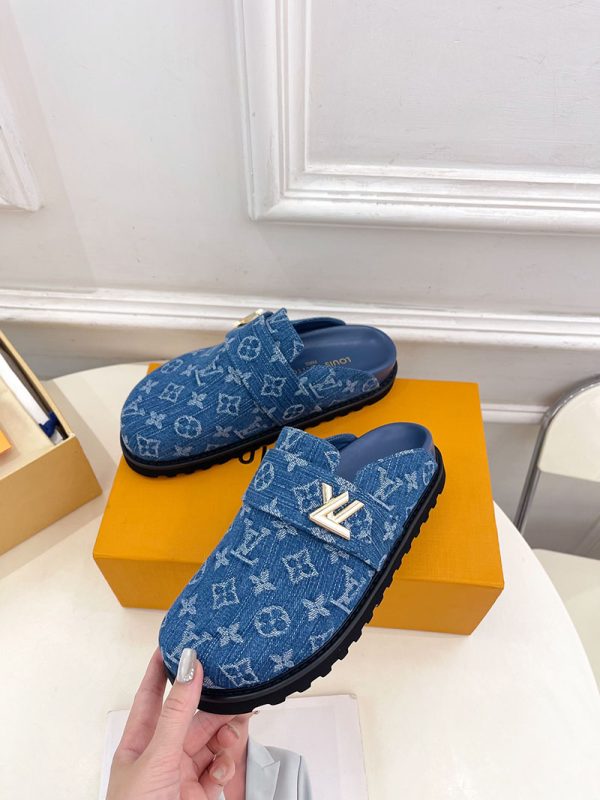 ルイヴィトン 靴 LV コージー ミュール COSY COMFORT ブルーデニム lv303428 N品 ヴィトン ミュール レディース - 画像 (8)