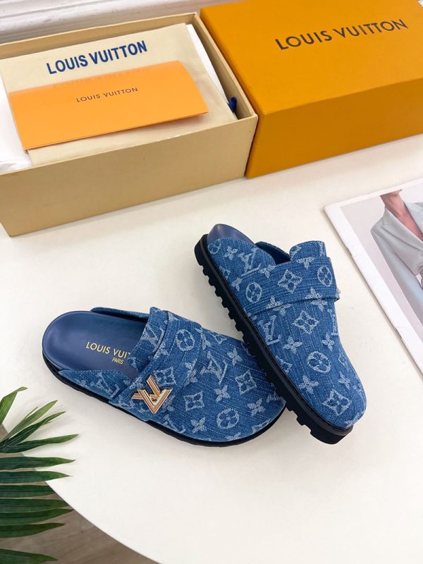 ルイヴィトン 靴 LV コージー ミュール COSY COMFORT ブルーデニム lv303428 N品 ヴィトン ミュール レディース - 画像 (6)