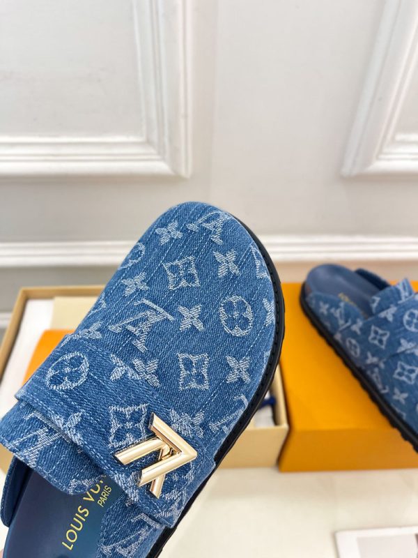 ルイヴィトン 靴 LV コージー ミュール COSY COMFORT ブルーデニム lv303428 N品 ヴィトン ミュール レディース - 画像 (5)
