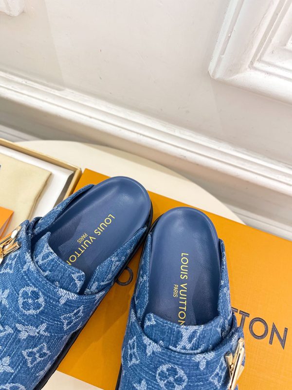 ルイヴィトン 靴 LV コージー ミュール COSY COMFORT ブルーデニム lv303428 N品 ヴィトン ミュール レディース - 画像 (3)