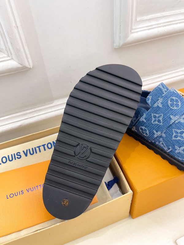 ルイヴィトン 靴 LV コージー ミュール COSY COMFORT ブルーデニム lv303428 N品 ヴィトン ミュール レディース - 画像 (2)
