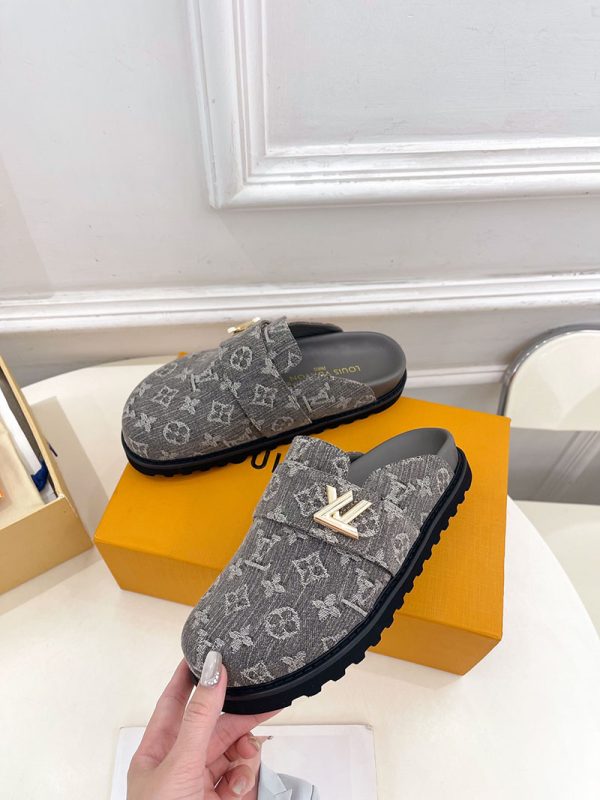 ルイヴィトン 靴 LV コージー ミュール COSY COMFORT グレー lv303429 N品 ヴィトン ミュール レディース - 画像 (8)