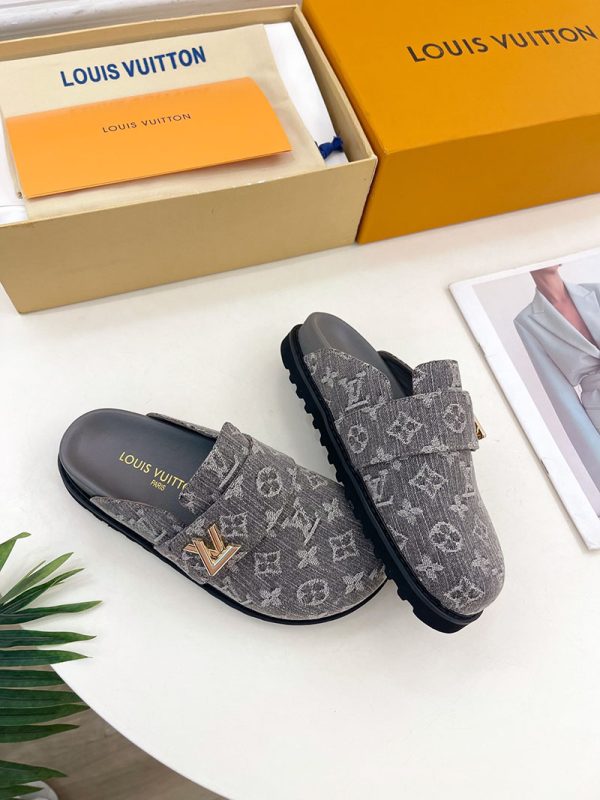 ルイヴィトン 靴 LV コージー ミュール COSY COMFORT グレー lv303429 N品 ヴィトン ミュール レディース - 画像 (7)