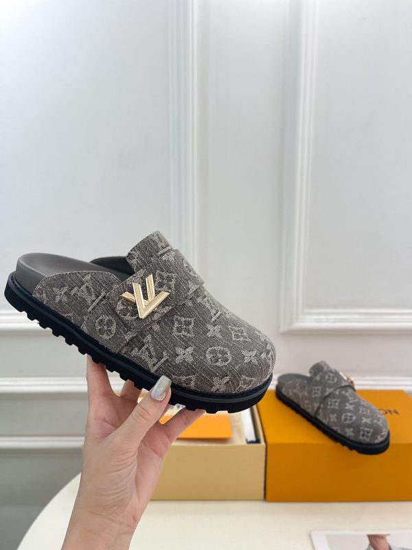 ルイヴィトン 靴 LV コージー ミュール COSY COMFORT グレー lv303429 N品 ヴィトン ミュール レディース - 画像 (6)