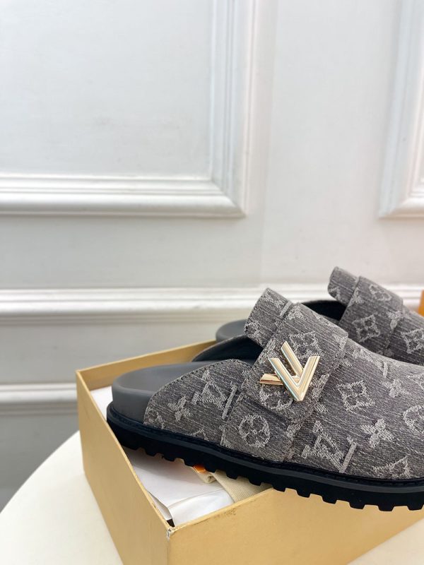 ルイヴィトン 靴 LV コージー ミュール COSY COMFORT グレー lv303429 N品 ヴィトン ミュール レディース - 画像 (3)