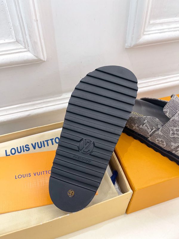 ルイヴィトン 靴 LV コージー ミュール COSY COMFORT グレー lv303429 N品 ヴィトン ミュール レディース - 画像 (2)