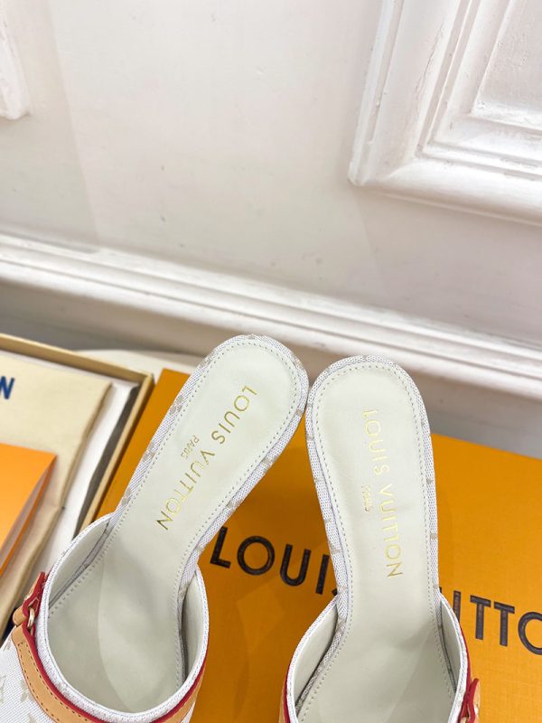 ルイヴィトン 靴 LV ミュールサンダル靴 10cm レディース lv303435 N品 ルイヴィトン ミュールサンダル ヒール - 画像 (4)