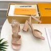 ルイヴィトン 靴 LV スイングサンダル レディース ベージュ 1AGUR6 N品 サンダル ヒール 可愛い - 画像 (7)