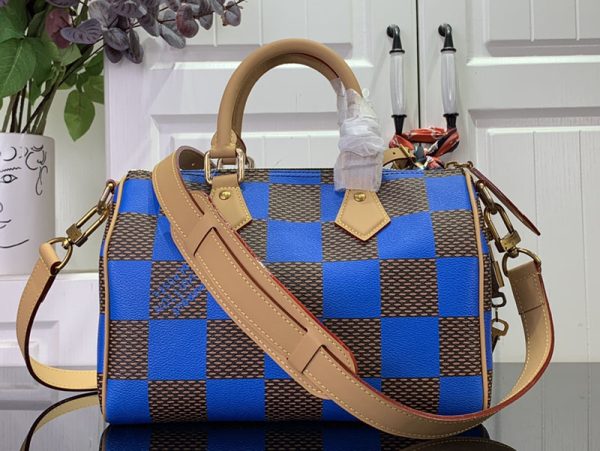 LOUIS VUITTON スピーディ バンドリエール25 ハンドバッグ レディース N40585 ブルー 超N品 - 画像 (8)