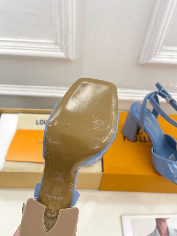ルイヴィトン 靴 LV スイングサンダル レディース スカイブルー lv303437 N品 サンダル ヒール 可愛い - 画像 (2)