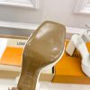 ルイヴィトン 靴 LV スイングサンダル レディース ホワイト lv303439 N品 サンダル ヒール 可愛い - 画像 (2)