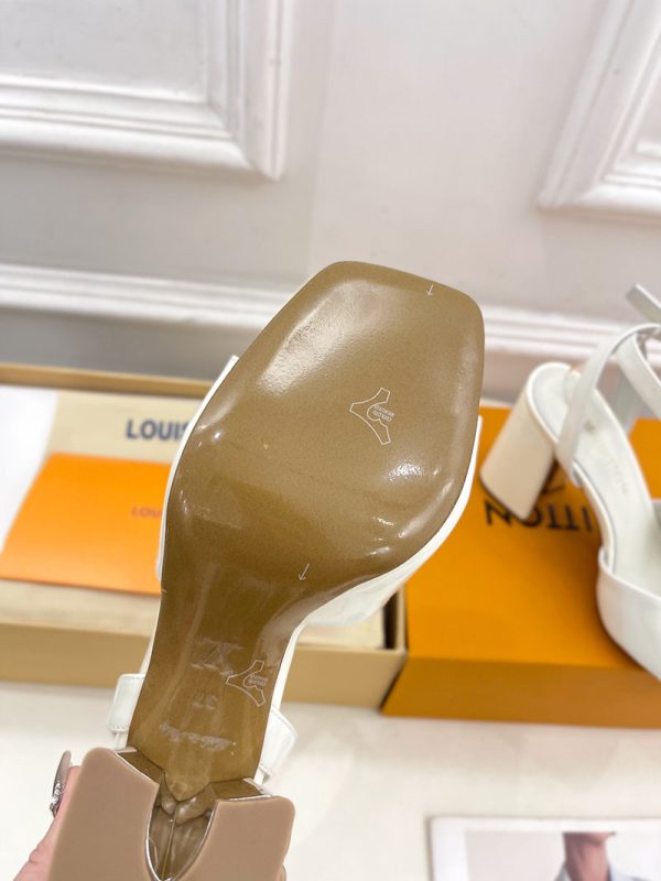 ルイヴィトン 靴 LV スイングサンダル レディース ホワイト lv303439 N品 サンダル ヒール 可愛い - 画像 (2)