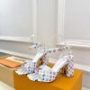 ルイヴィトン 靴 LV スイングサンダル レディース マルチカラー lv303440 N品 サンダル ヒール 可愛い - 画像 (8)